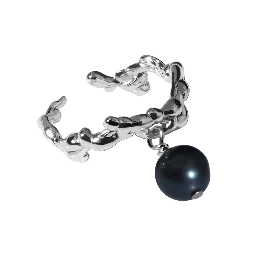 Ascaris ring / earcuff pearl edition